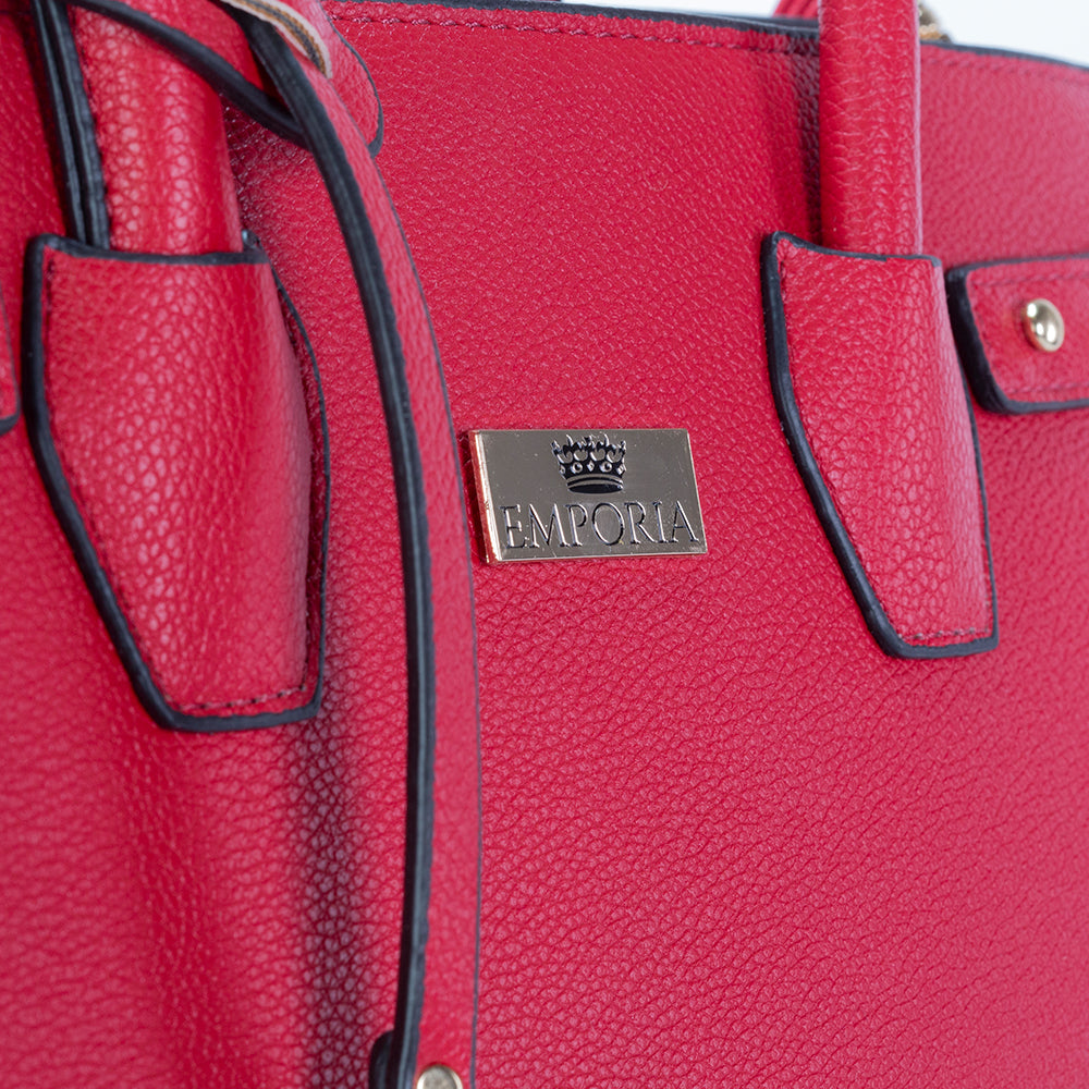 Colección Emporia de primavera 2025 - " Amanacer escarlata", Set de 3 bolsos; rojo 14 