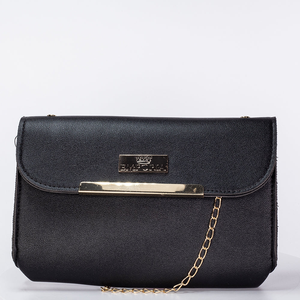 Colección Emporia de primavera 2025 - "Terciopelo oscuro", set de 3 bolsos; negro