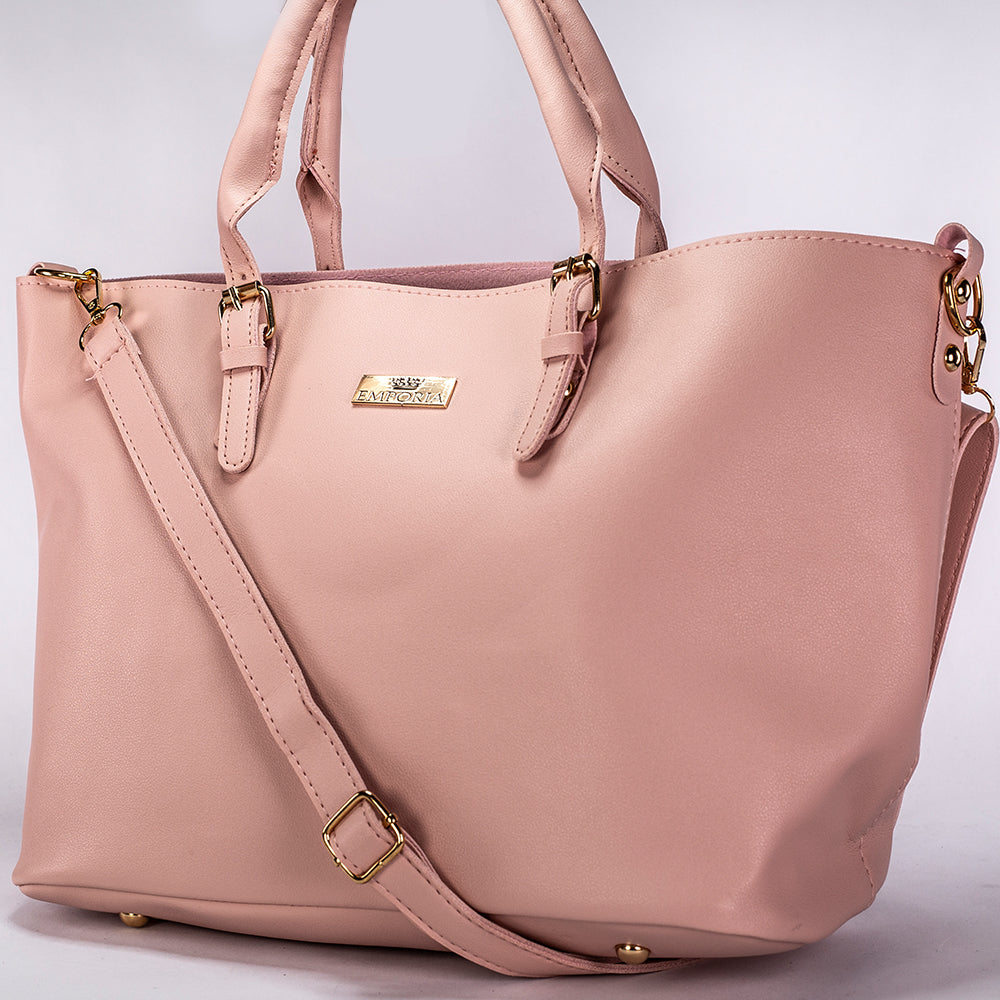 Colección Emporia de primavera 2025 - "Floración de cerezos". Set de 3 bolsos; rosa