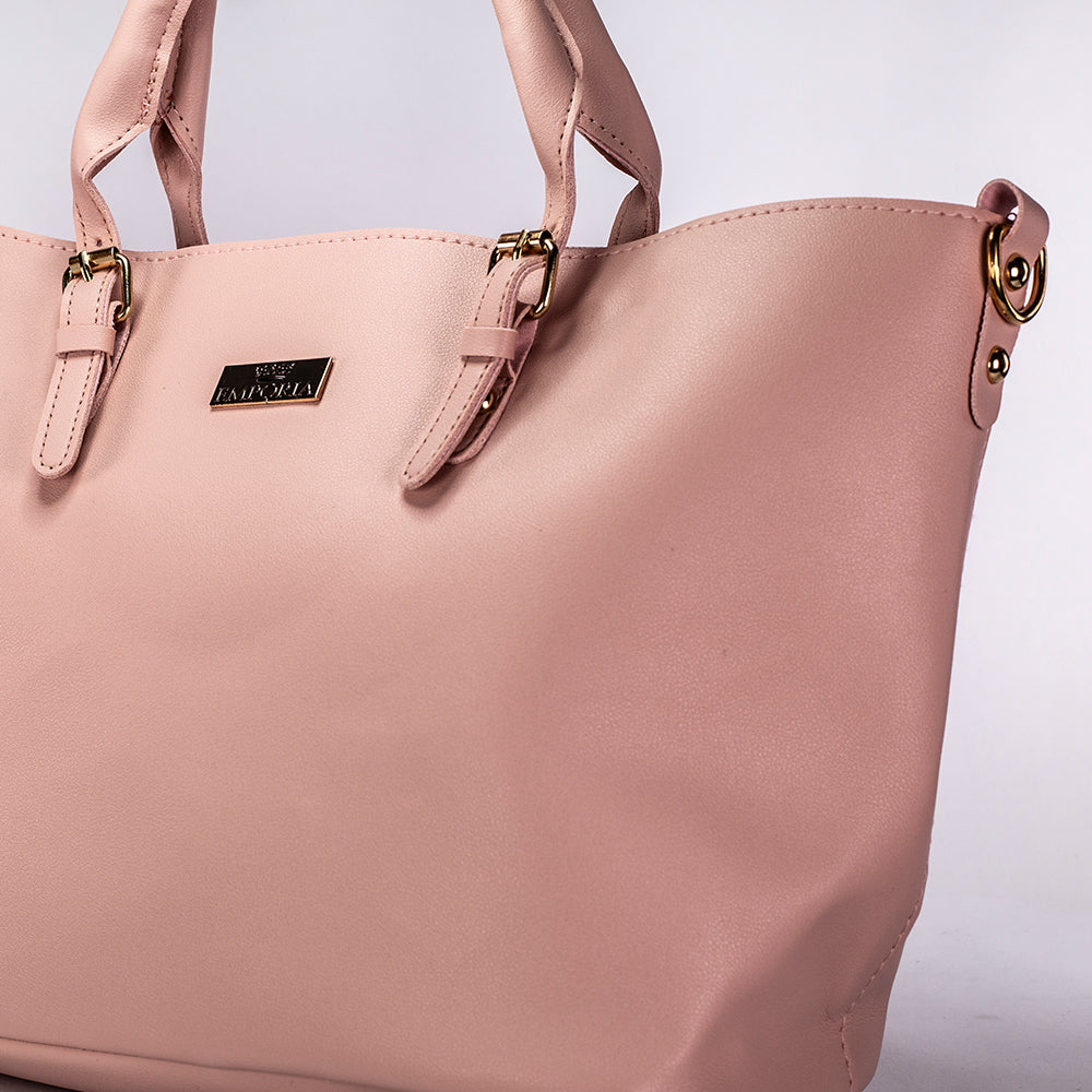 Colección Emporia de primavera 2025 - "Floración de cerezos". Set de 3 bolsos; rosa
