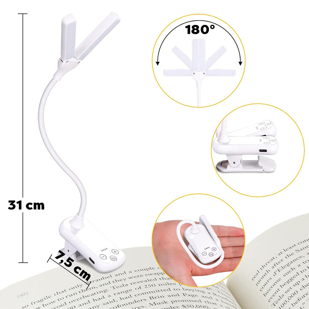 Lumeflex lámpara de lectura de doble cabezal 26 