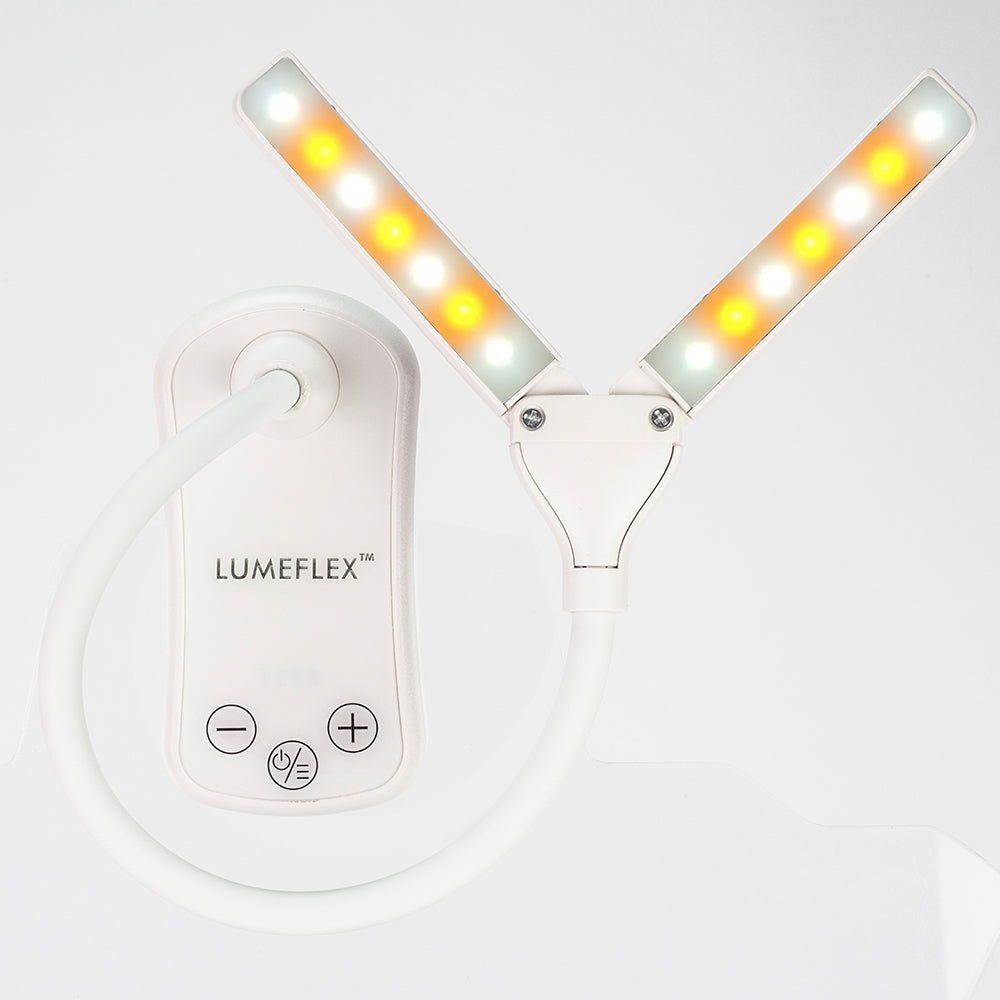 Lumeflex lámpara de lectura de doble cabezal 27 