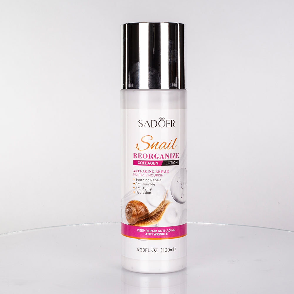 Set de cuidado facial de 6 piezas con colágeno y baba de caracol de SADOER 6 