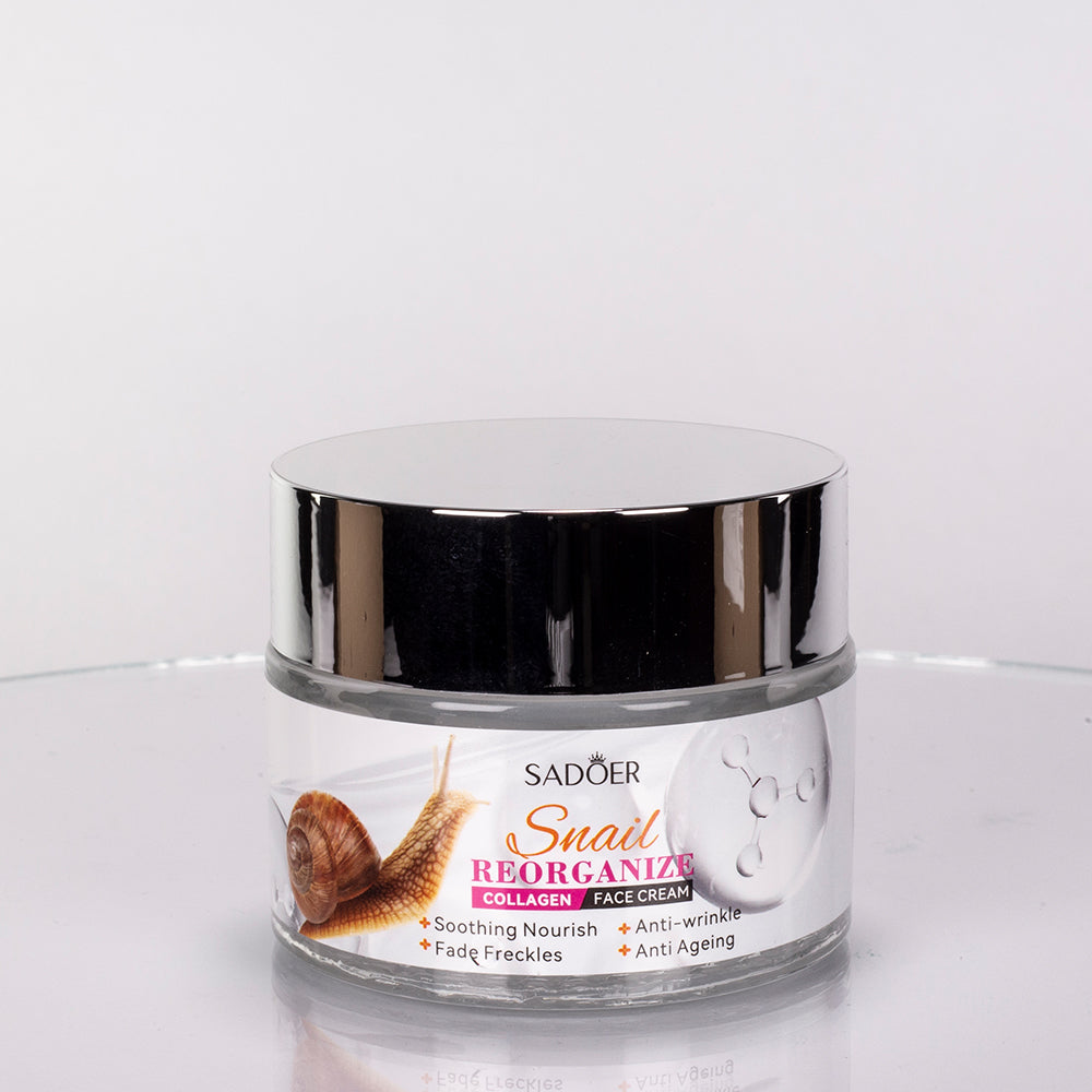 Set de cuidado facial de 6 piezas con colágeno y baba de caracol de SADOER