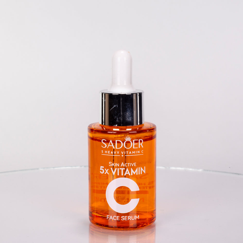 Set de regalo SADOER 5x Vitamina C para unificar el tono de la piel e hidratar el rostro – 6 piezas 5 