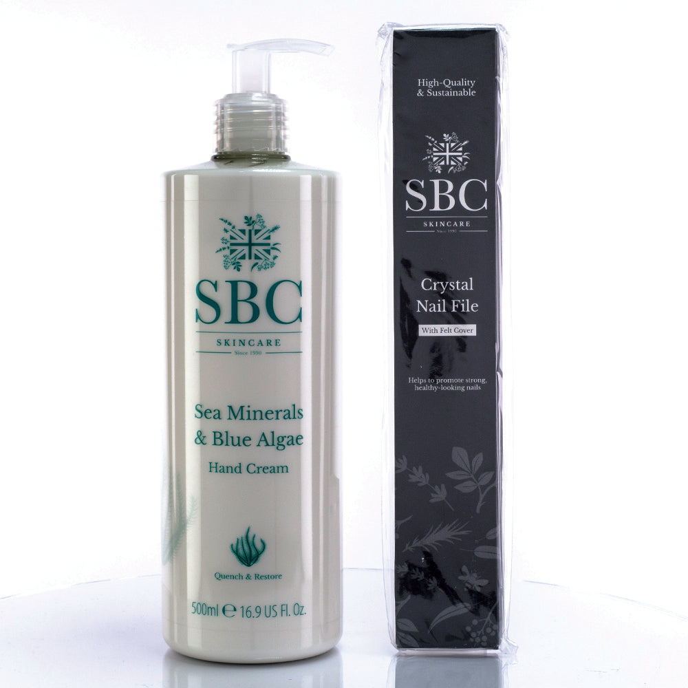 Colección de dos productos de cuidado de manos con minerales del mar SBC 1 