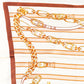 Bufanda cadenas regias, 85 x 180 cms, azul, 100% seda vegana