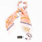 Bufanda cadenas regias, 85 x 180 cms, rosa, 100% seda vegana