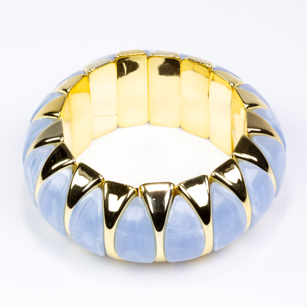 Pulsera Cuenta con Cristal Emporia® Azul