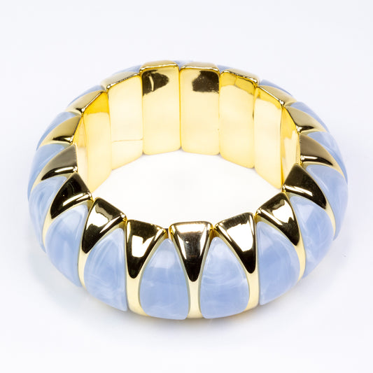 Pulsera Cuenta con Cristal Emporia® Azul