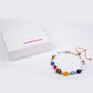 Pulsera de Aleación Bañado en Oro con Cornalina y Ojo de Tigre