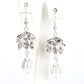 Conjunto de Aleación Bañado en Oro con Perla de cristal y Cristal Emporia® Blanco ( Collar +Pendientes )