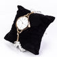 Reloj de Aleación Bañado en Oro con Turquesa y Amatista ( Pulsera )