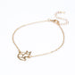 Conjunto de Aleación Bañado en Oro ( Collar +Pulsera +Colgante )