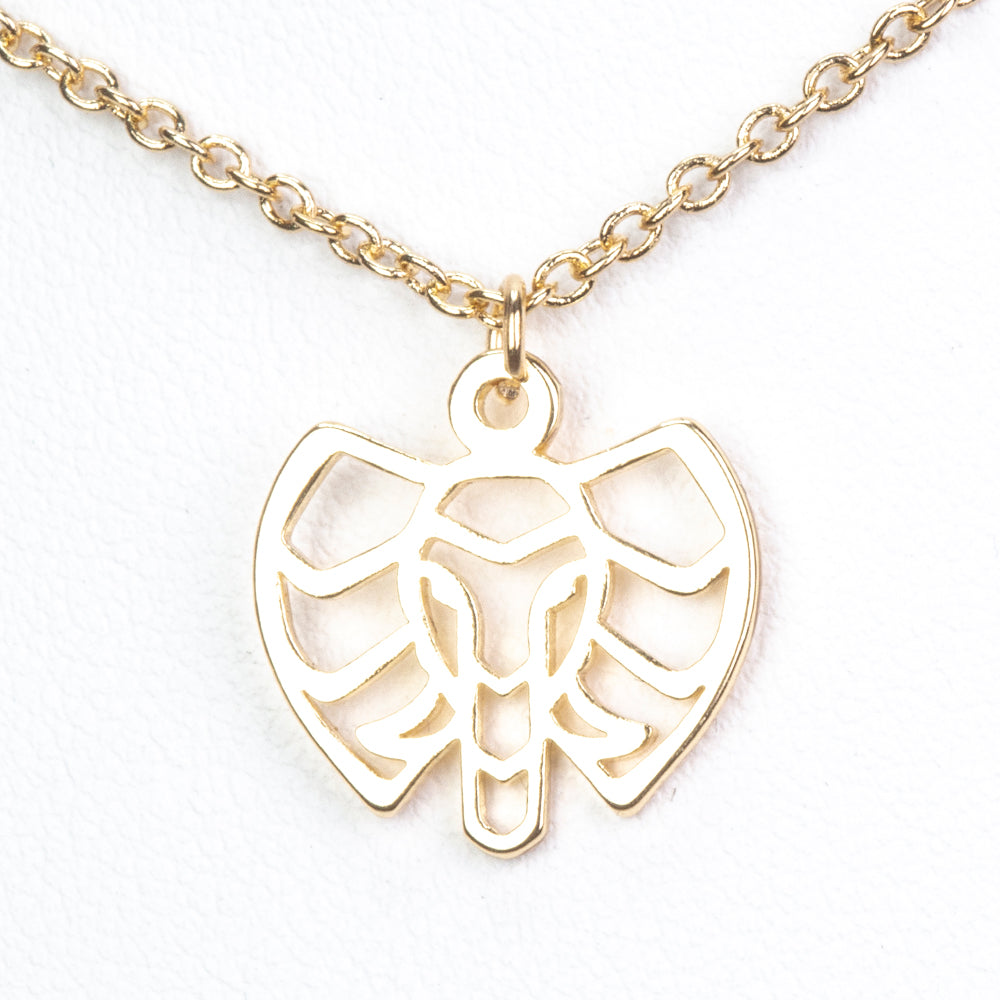 Conjunto de Aleación Bañado en Oro ( Collar +Pulsera )