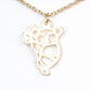 Conjunto de Aleación Bañado en Oro ( Collar +Pulsera )
