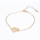 Conjunto de Aleación Bañado en Oro ( Collar +Pulsera )