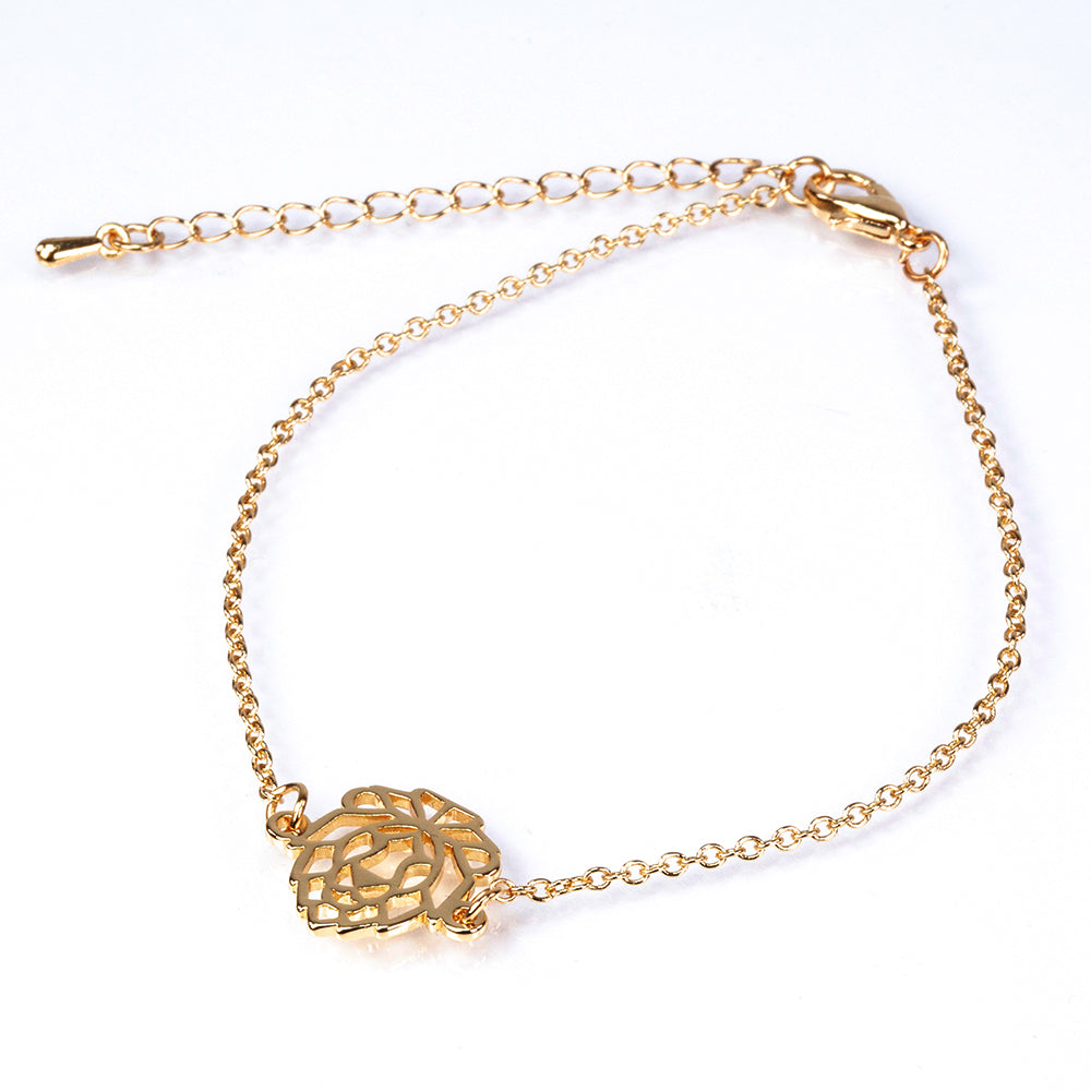 Conjunto de Aleación Bañado en Oro ( Collar +Pulsera ) 6 