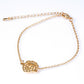 Conjunto de Aleación Bañado en Oro ( Collar +Pulsera )