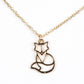 Conjunto de Aleación Bañado en Oro ( Collar +Pulsera )