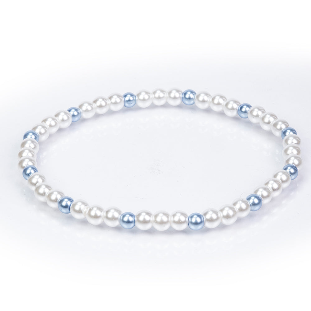 Conjunto Cuenta con Perla de cristal ( Pulsera )
