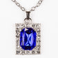 Reloj de Aleación Bañado en Oro con Cristal Emporia® Azul y Cristal Emporia® Blanco ( Collar +Pendientes +Colgante )