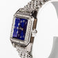 Reloj de Aleación Bañado en Oro con Cristal Emporia® Azul y Cristal Emporia® Blanco ( Collar +Pendientes +Colgante )