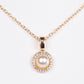 Collar de Aleación Bañado en Oro con Cristal Emporia® Blanco