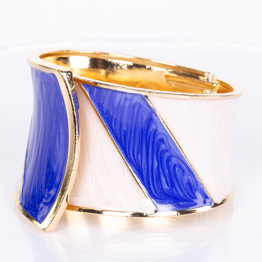 Pulsera de Aleación Bañado en Oro con Esmalte