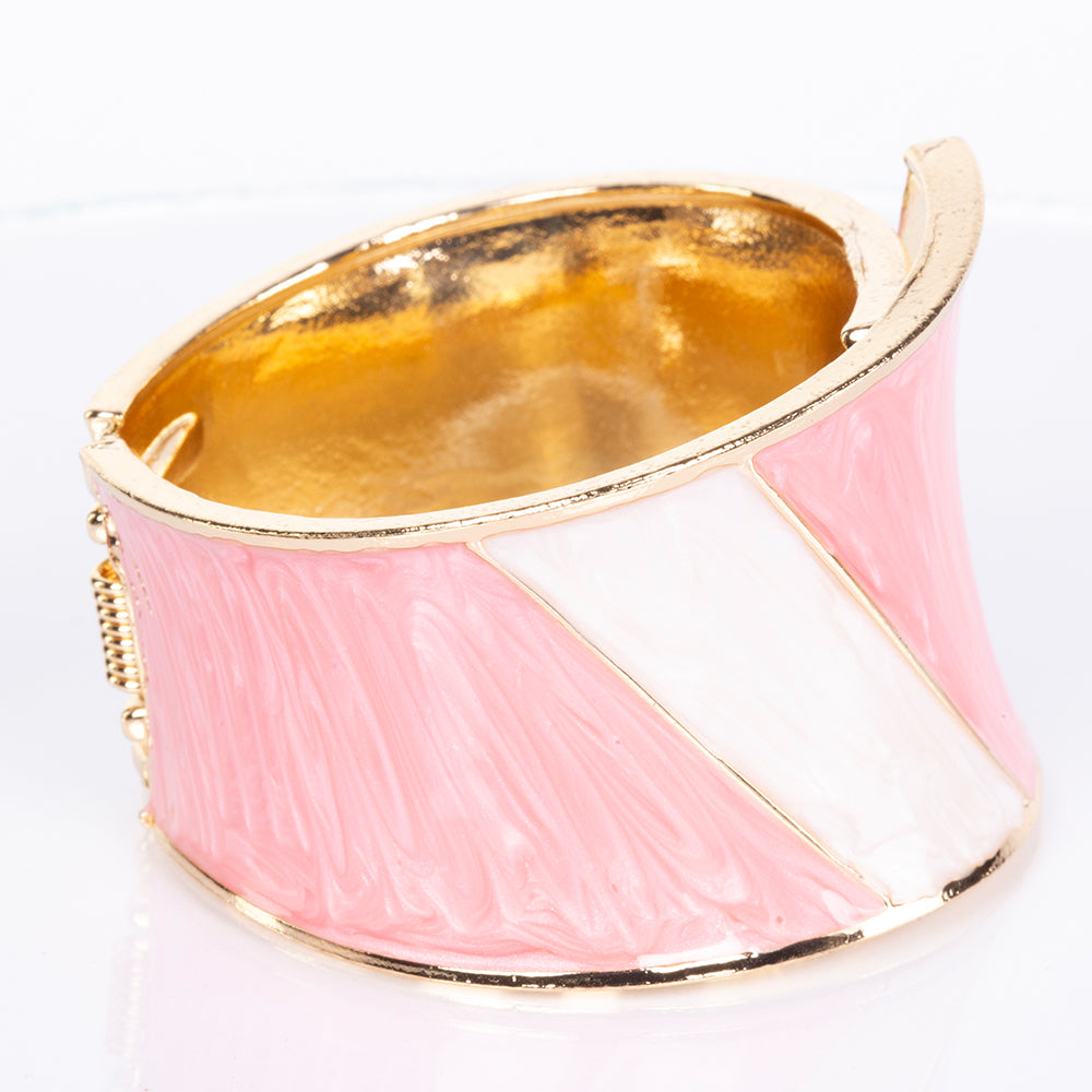 Pulsera de Aleación Bañado en Oro con Esmalte