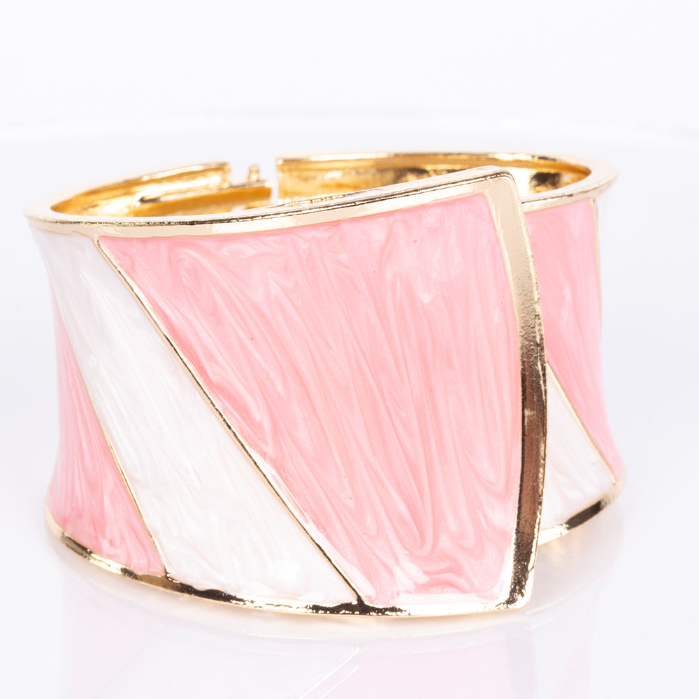 Pulsera de Aleación Bañado en Oro con Esmalte
