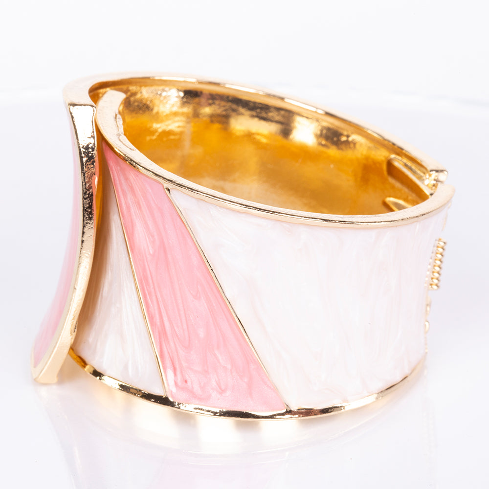 Pulsera de Aleación Bañado en Oro con Esmalte 4 