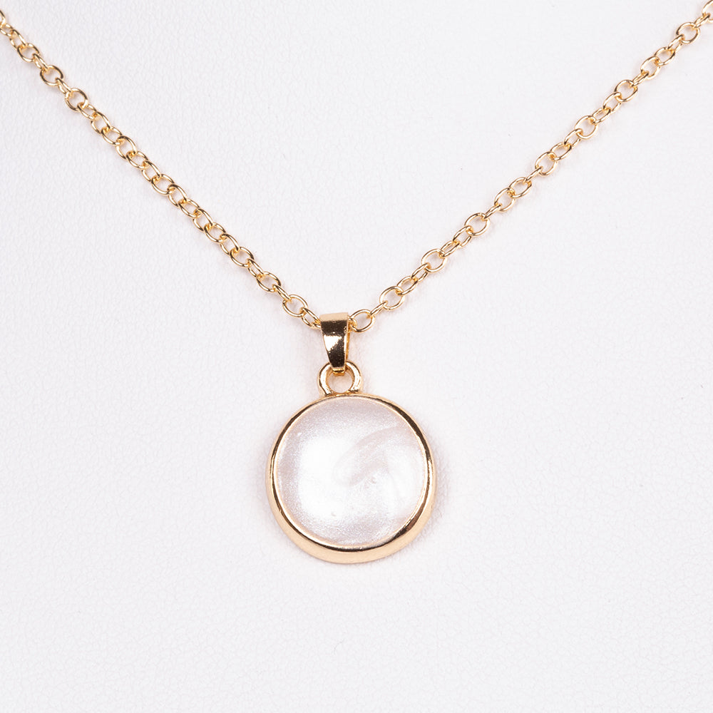 Collar de Aleación Bañado en Oro con Esmalte 3 