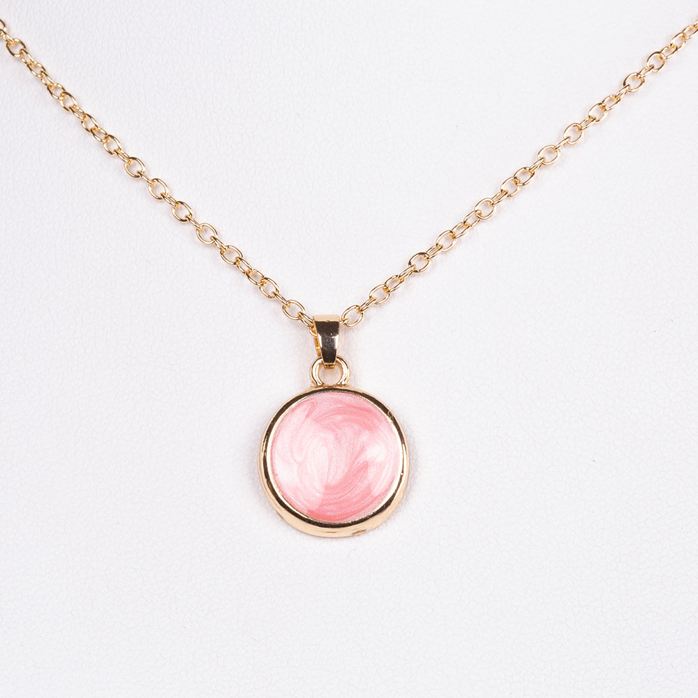 Collar de Aleación Bañado en Oro con Esmalte 2 