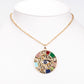 Collar de Aleación Bañado en Oro con Zafiro y Cristal Emporia® Blanco