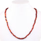 Conjunto de Plata Bañada en Oro con Ágata Roja ( Collar +Pendientes +Pulsera )