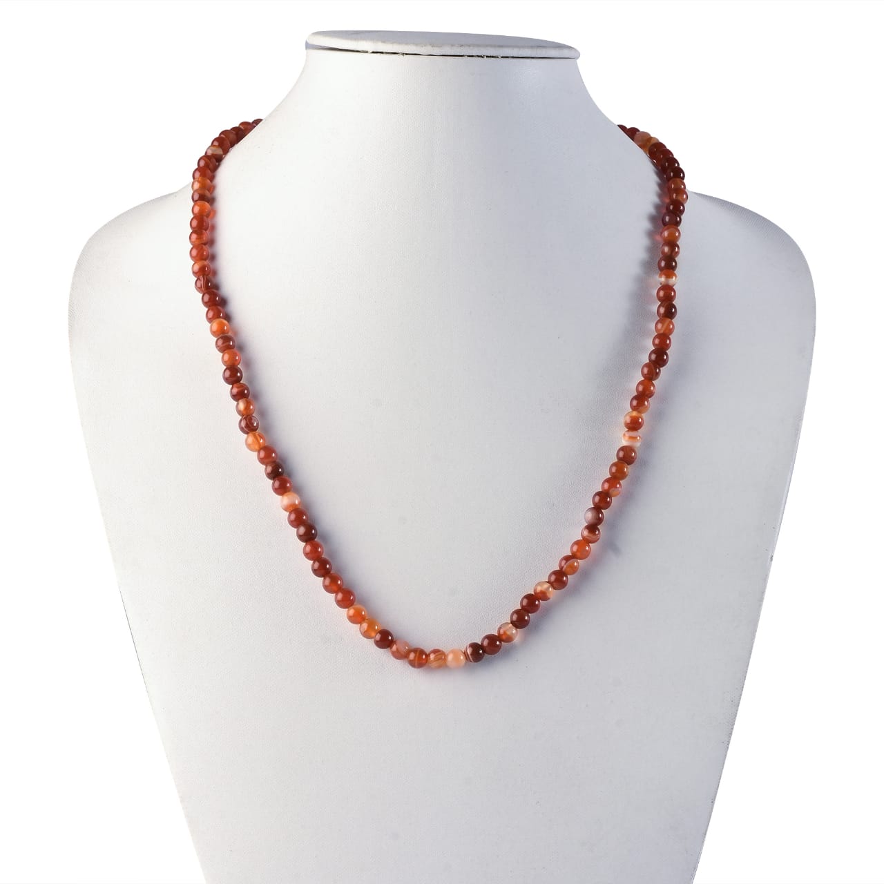 Conjunto de Plata Bañada en Oro con Ágata Roja ( Collar +Pendientes +Pulsera ) 15 