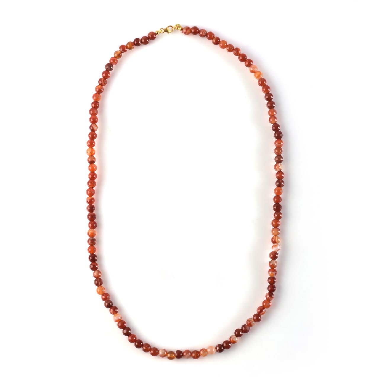 Conjunto de Plata Bañada en Oro con Ágata Roja ( Collar +Pendientes +Pulsera ) 16 