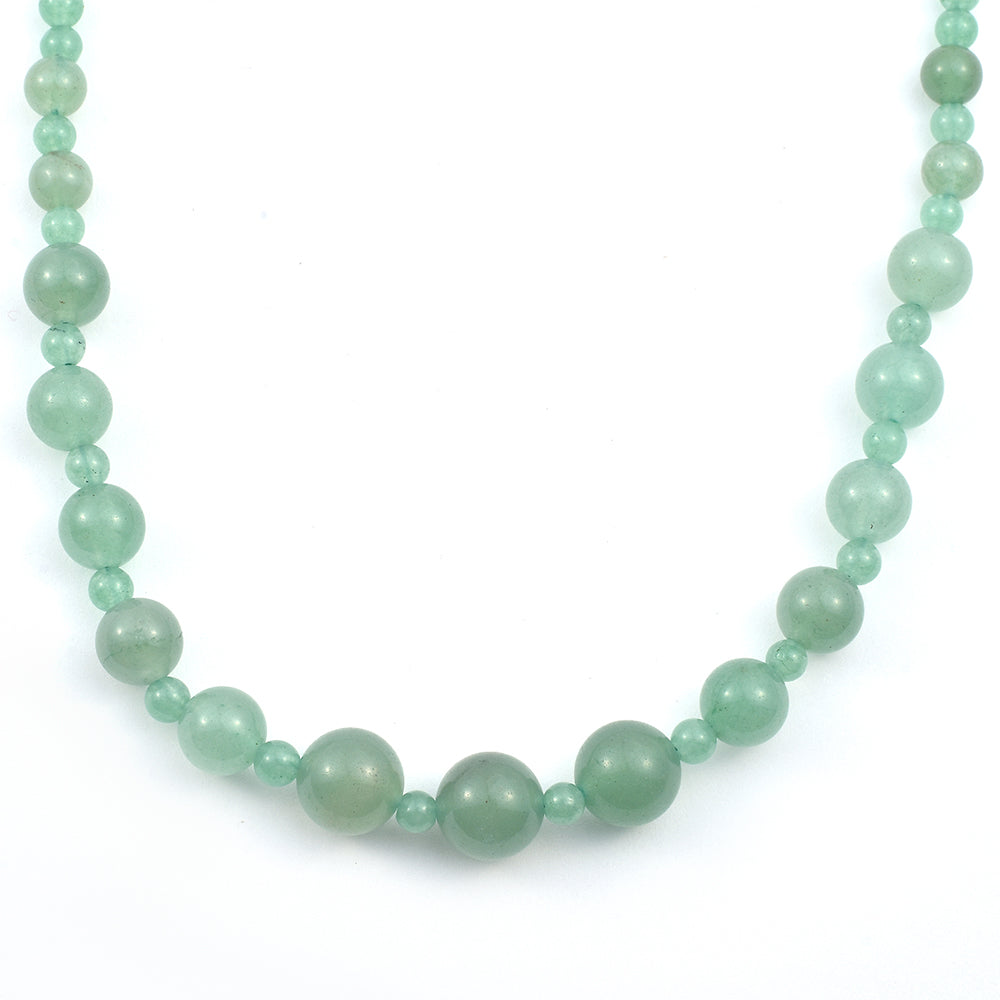 Collar de Plata con Anenturina Verde