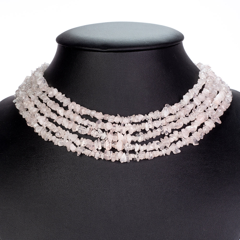 Collar Pepita con Cuarzo Rosado
