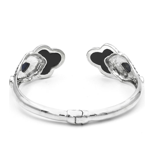 Pulsera de Plata con Concha de abulón y Lapislázuli