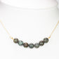 Collar de Plata Bañada en Oro con Turquesa