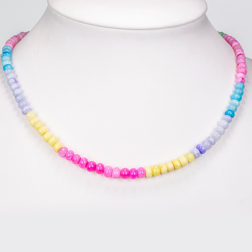 Collar de Aleación Bañado en Oro con Ópalo 2 