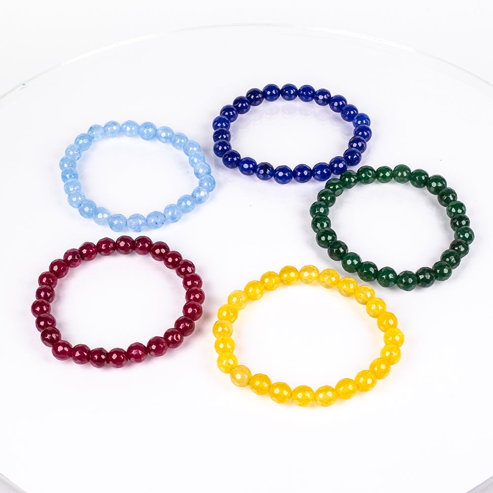 Conjunto Pepita con Jade Amarillo y Jade Verde ( Pulsera ) 1 