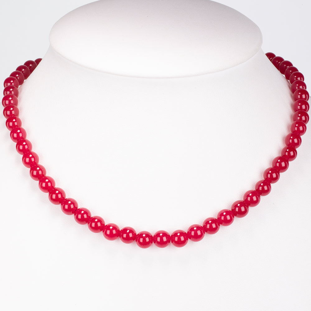 Collar de Aleación Bañado en Oro con Jade 5 