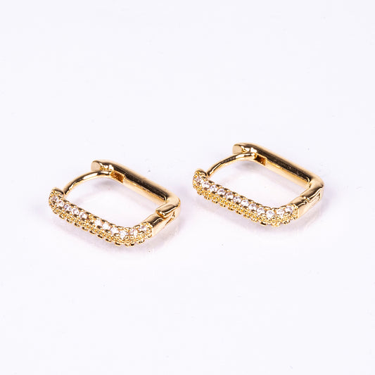 Pendientes Acero Inoxidable con Cristal Emporia® Blanco