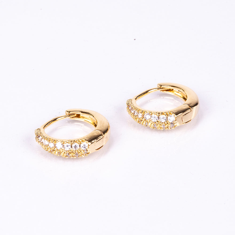 Pendientes Acero Inoxidable con Cristal Emporia® Blanco