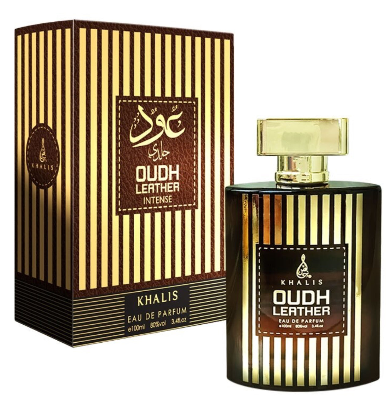Oudh Leather Intense EDP 100 ml – fragancia cítrica y de cuero para hombre