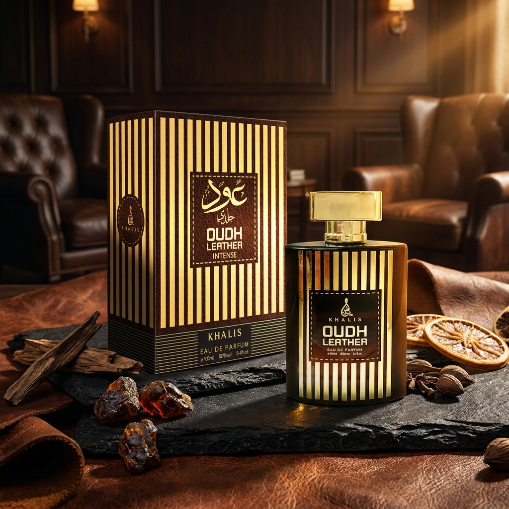 Oudh Leather Intense EDP 100 ml – fragancia cítrica y de cuero para hombre 1 