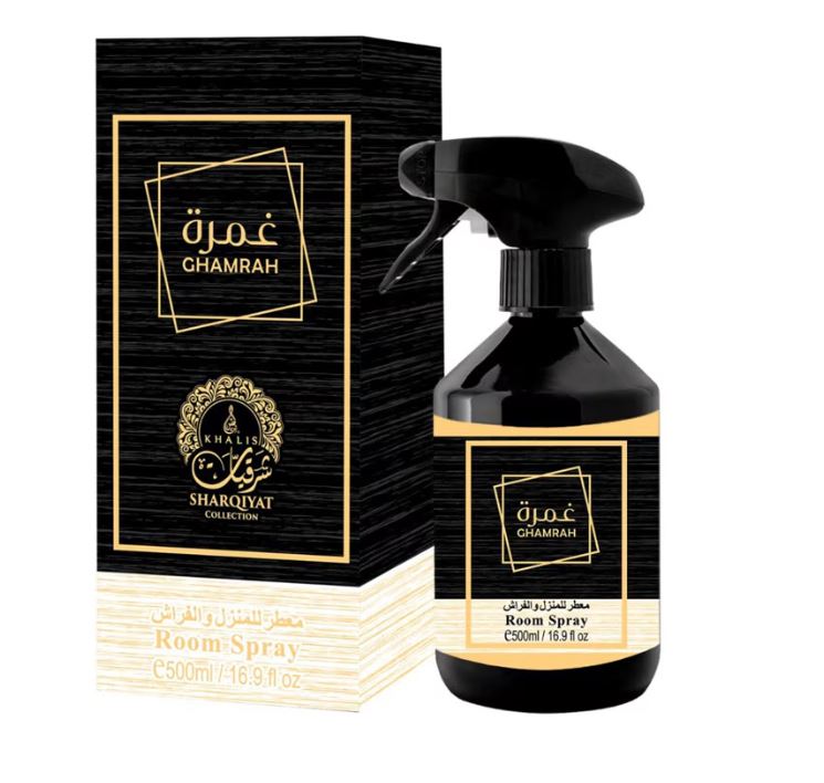 Spray aromatizante para el hogar Ghamrah 500 ml – aroma especiado y ambarino 3 